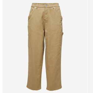 NWOT- Yoga Jeans Chloe Classic Straight-Leg Crop Carpenter Pant - size 27  olive